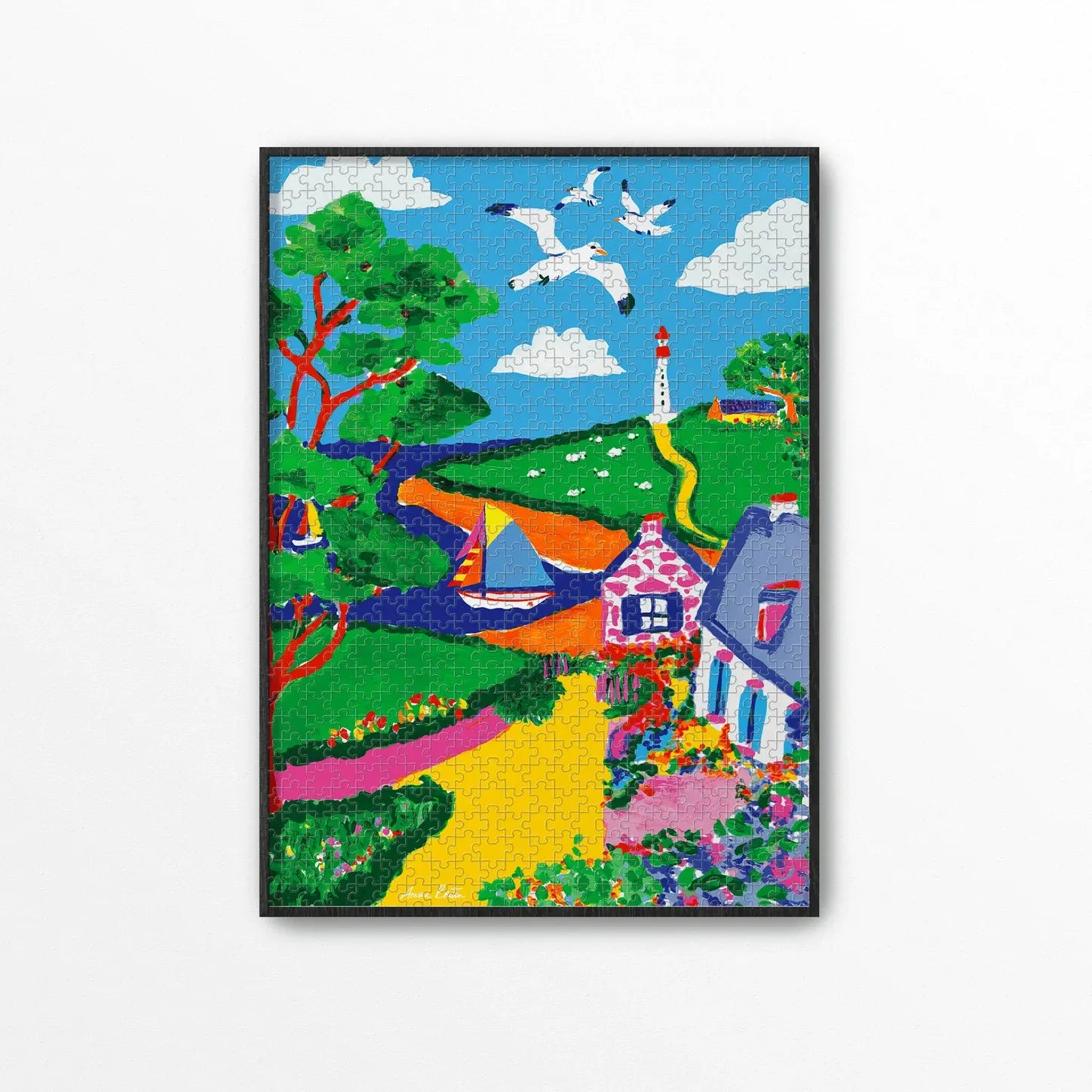 Puzzle peinture de bretagne BZH une collaboration entre Amour Breton et Piece and Love