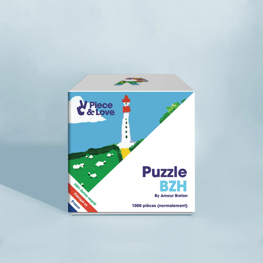Coffret du puzzle 1000 pièces BZH une collab Piece and Love et Amour Breton