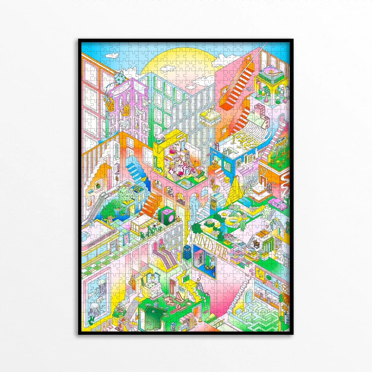 Puzzle 1000 pièces par Piece and Love, modèle Find Me encadré