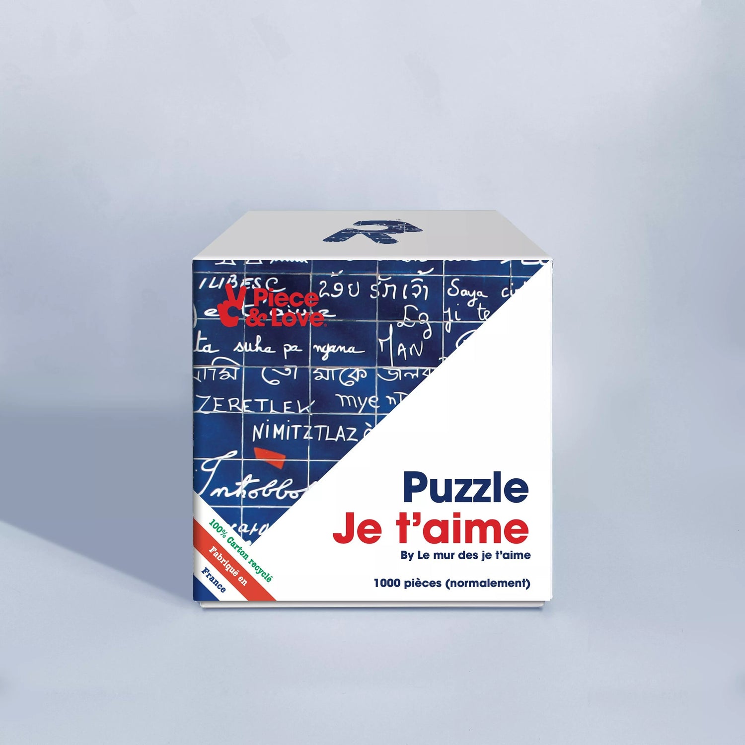 Coffret du puzzle Mur des Je t'aime Paris par Piece and Love