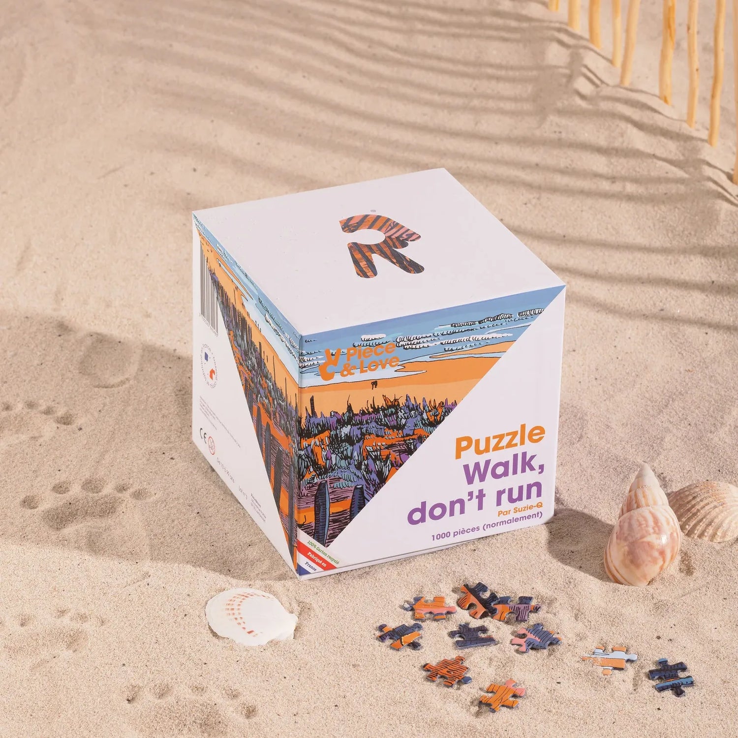 Coffret du puzzle Walk don't run par Piece and Love 