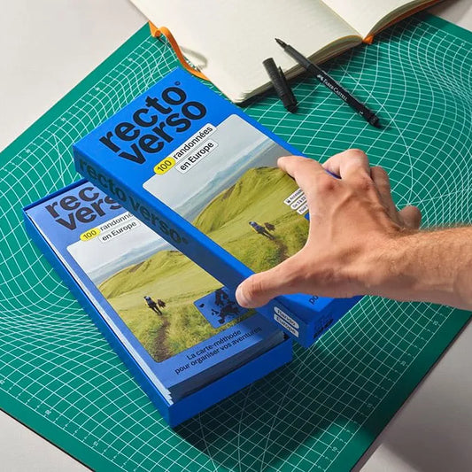 Coffret 100 randonnées en Europe – Recto Verso