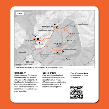 100 hikes itineraries in France Recto-Verso – car-free nature itineraries