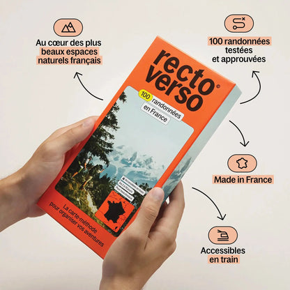 100 hikes itineraries in France Recto-Verso – car-free nature itineraries