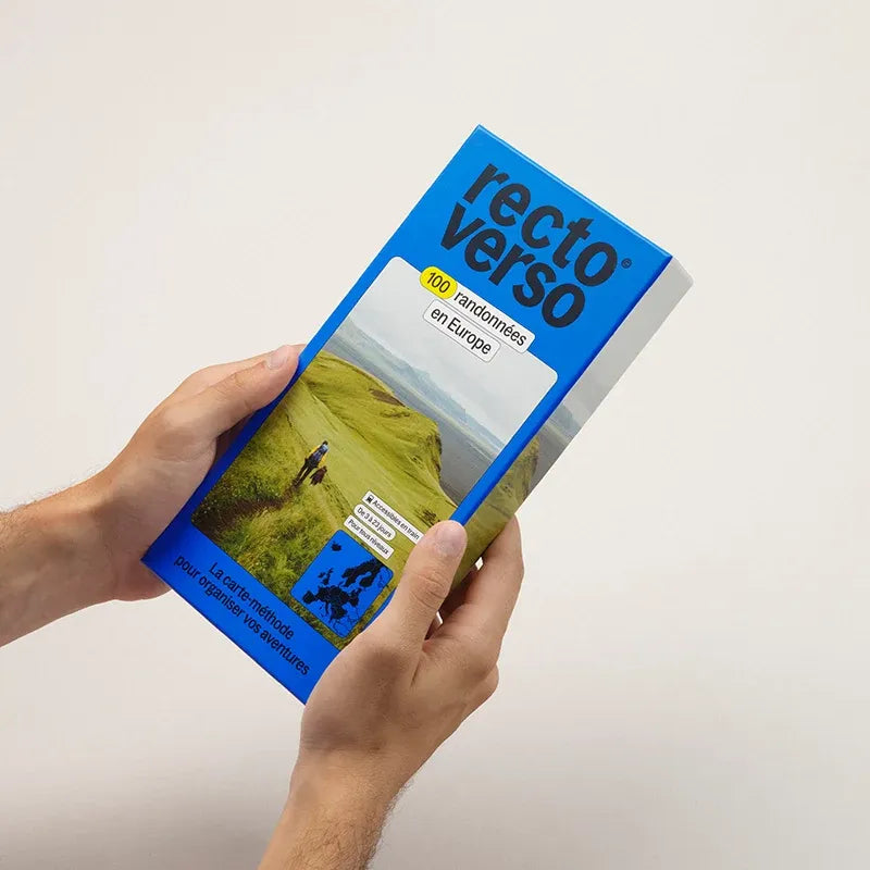 Coffret 100 randonnées en Europe – Recto Verso