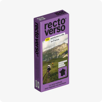 Coffret 100 aventures à vélo en France – Recto Verso