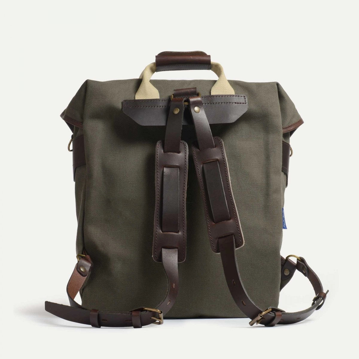 Chiloé Backpack – Bleu de Chauffe – Made in France in canvas and leather