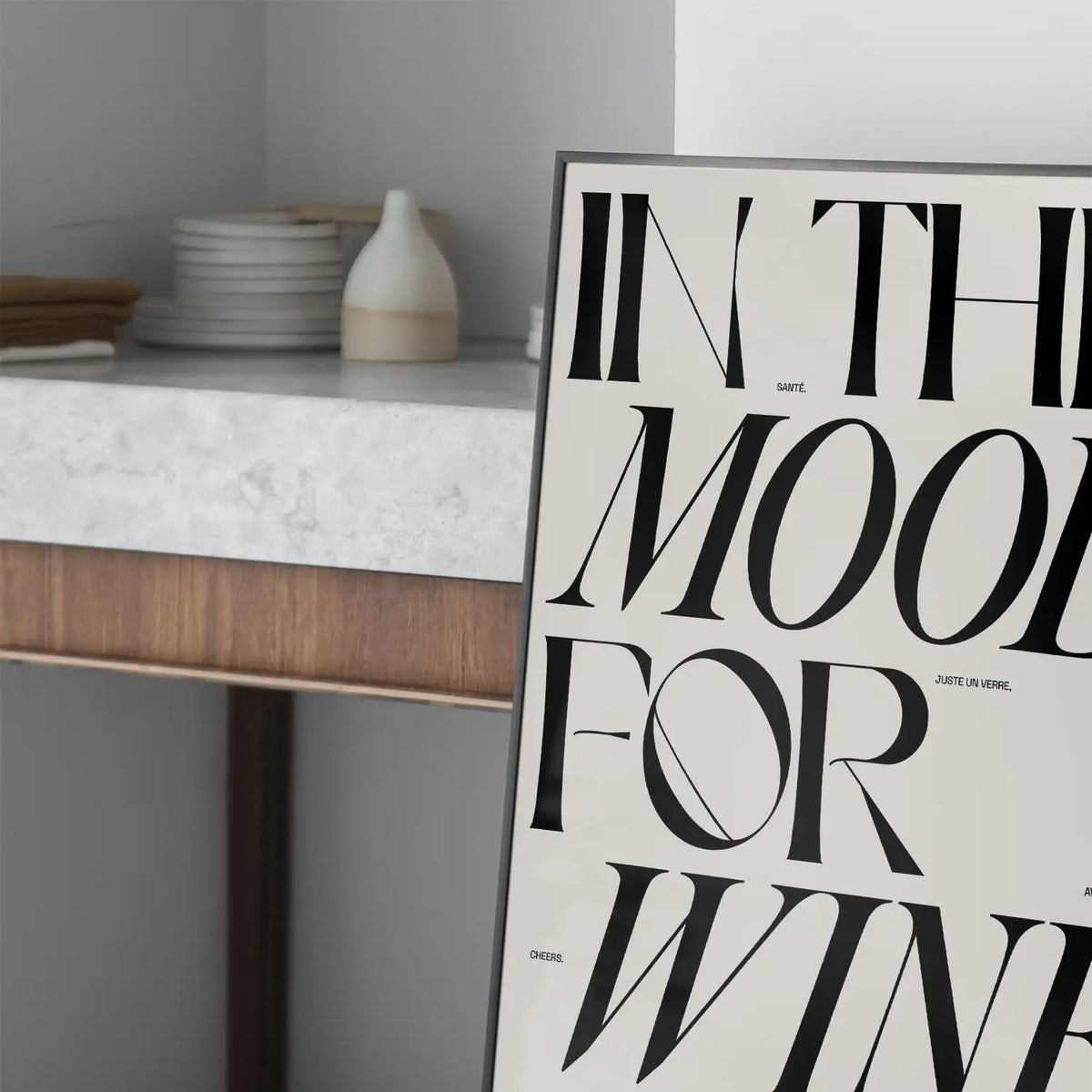 In the Mood for Wine Poster 30 × 40 cm – Studio Topo