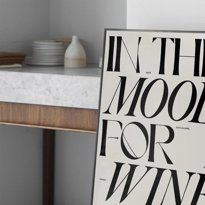 In the Mood for Wine Poster 30 × 40 cm – Studio Topo