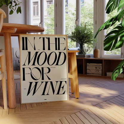 In the Mood for Wine Poster 30 × 40 cm – Studio Topo