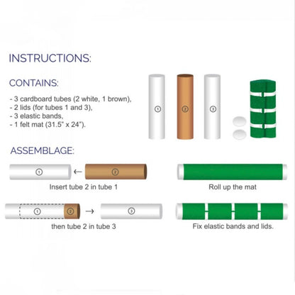 Instructions du fonctionnement d'un tapis de rangement pour puzzle 1000 pièces