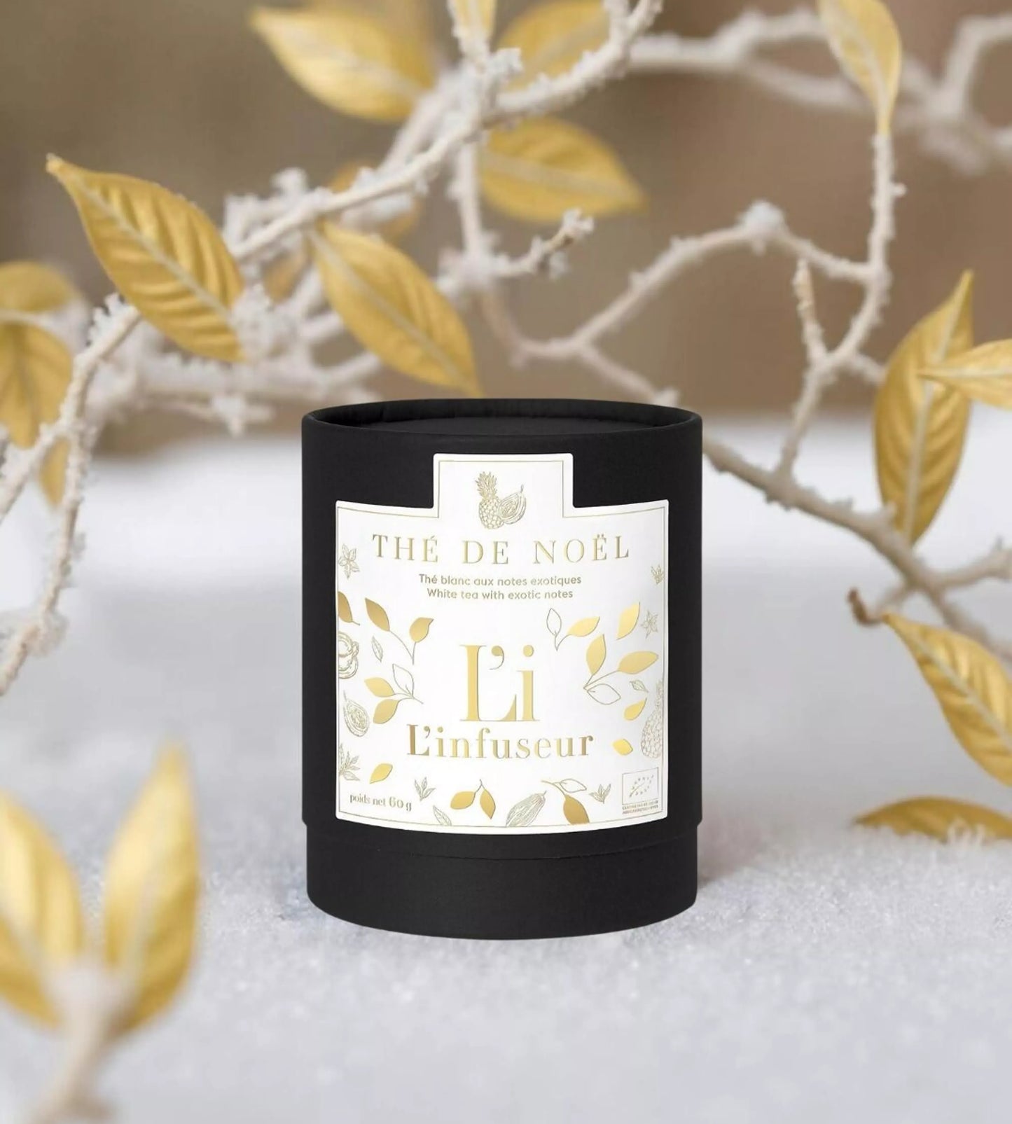 Thé blanc de Noël L’Infuseur – Édition limitée bio aux fruits exotiques – 60g