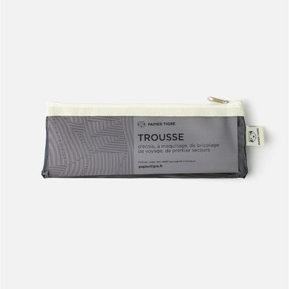 Tiger Paper Mesh Pencil Case – Small multi-purpose pencil case 8x22 cm